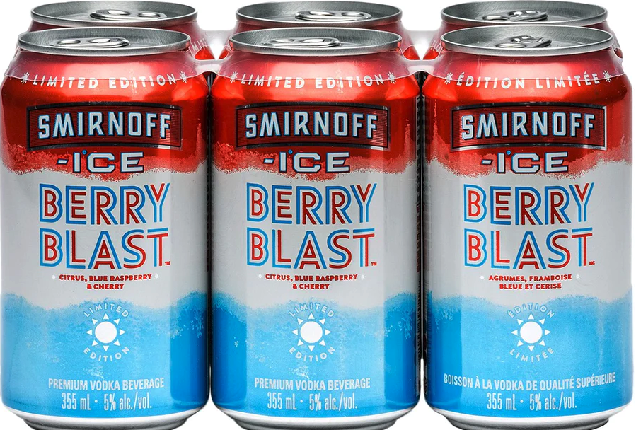 Smirnoff Ice Berry Blast 6-pack prize